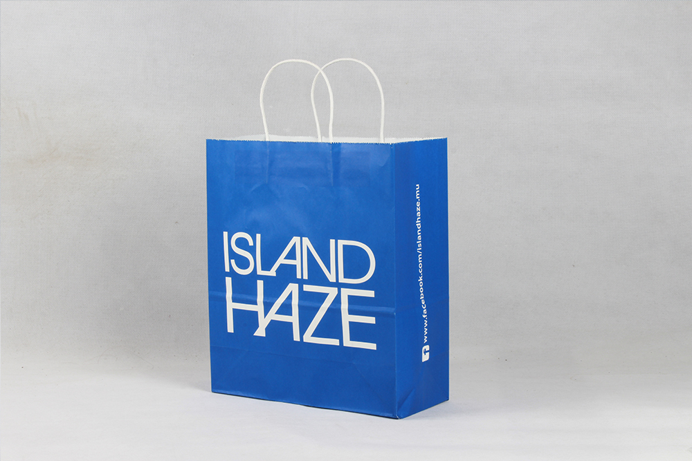 ISLANDHAZE時(shí)尚簡(jiǎn)約型服裝牛皮紙袋定制